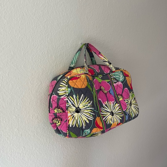 Vera Bradley Jazzy Blooms Large Cosmetic Bag - Picture 2 of 3